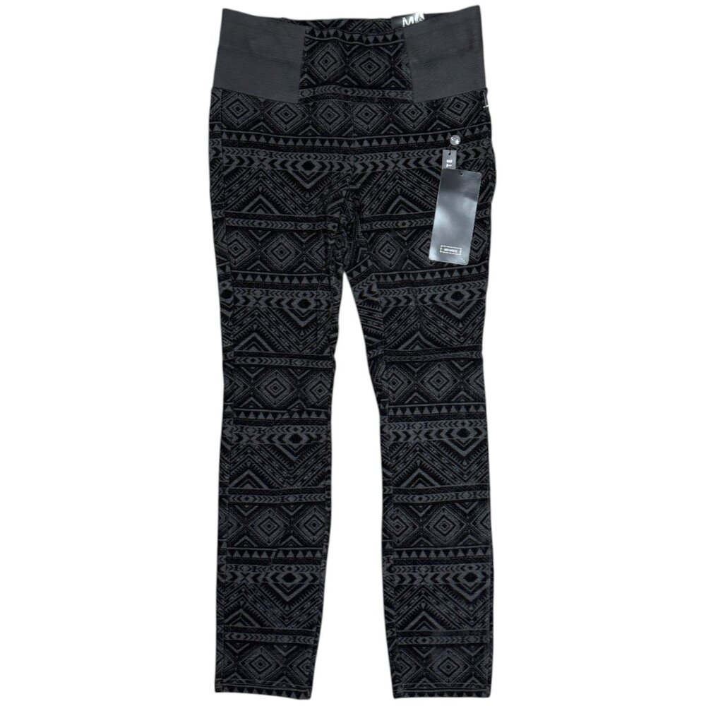 Women’s Flocked Velvet Ponte Pant NEW Black |‎ Size Medium